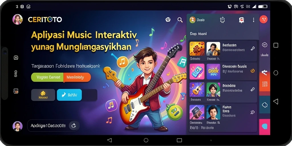 Tampilan gameplay interaktif CERITOTO yang mengasyikkan dan penuh warna.