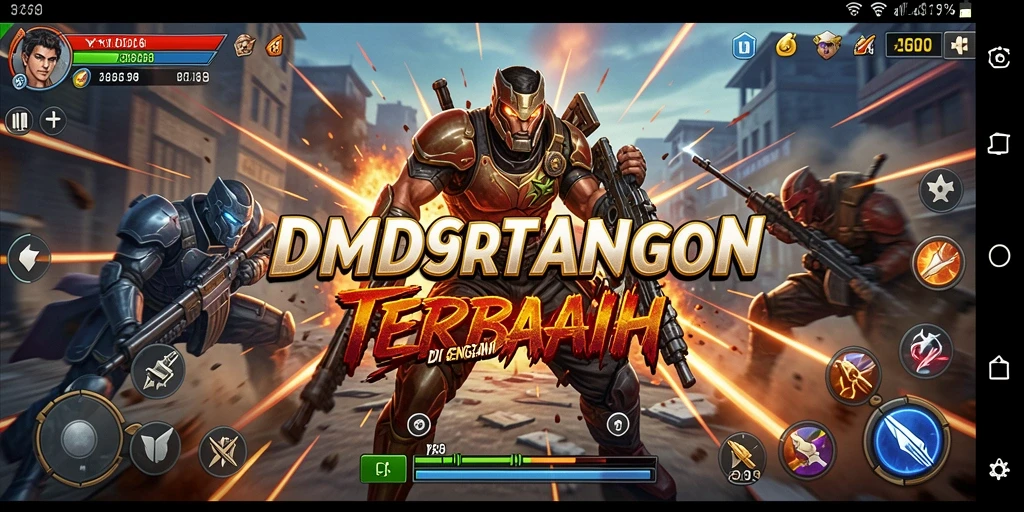 Tampilan gameplay DMD999 yang mendebarkan saat pertarungan berlangsung.