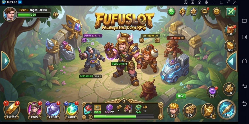 Tampilan gameplay FUFUSLOT yang seru dan penuh aksi RPG.