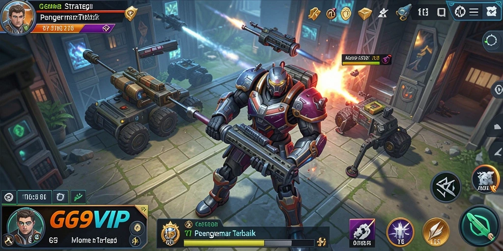 Screenshot gameplay G9VIP menampilkan aksi strategi yang mendebarkan.