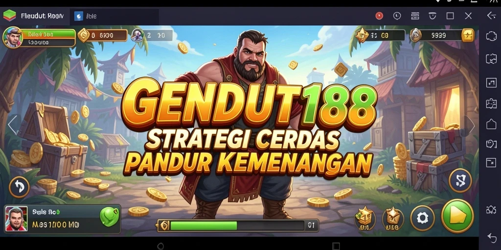 Tampilan pertarungan epik dalam game strategi GENDUT188.