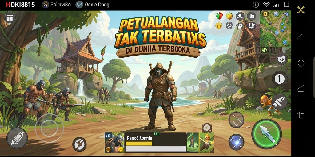 Gameplay HOKI8815 yang penuh petualangan di dunia terbuka.