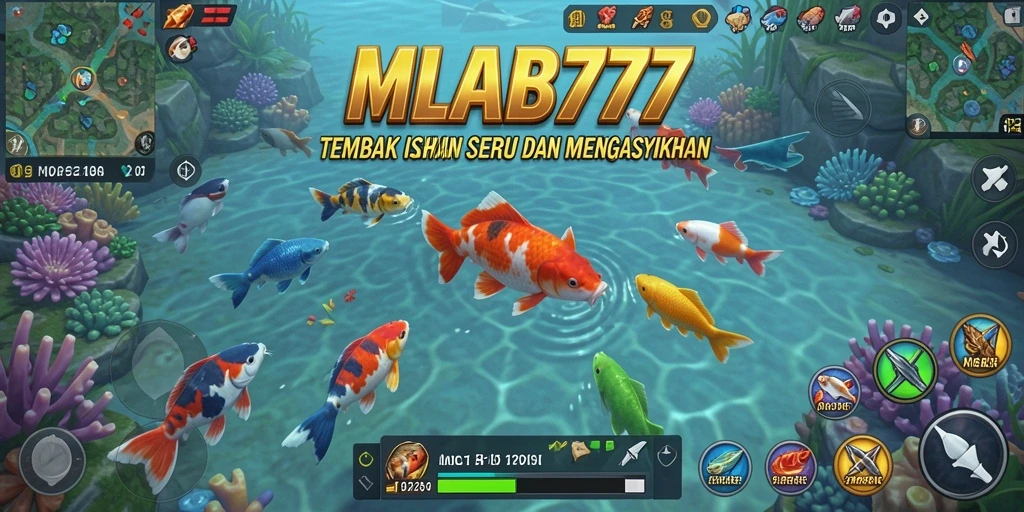 Tangkapan layar gameplay seru dari MLBB777 menampilkan pertempuran menembak ikan.