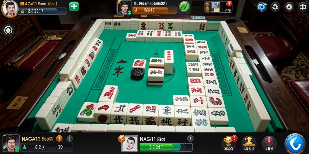 Gameplay seru NAGA11 yang menyuguhkan kesenangan bermain Mahjong.