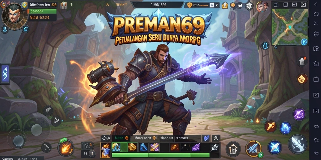 Tampilan menarik dari gameplay MMORPG PREMAN69 yang penuh aksi.