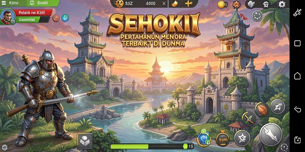 Gameplay menara pertahanan yang epik dan menegangkan.