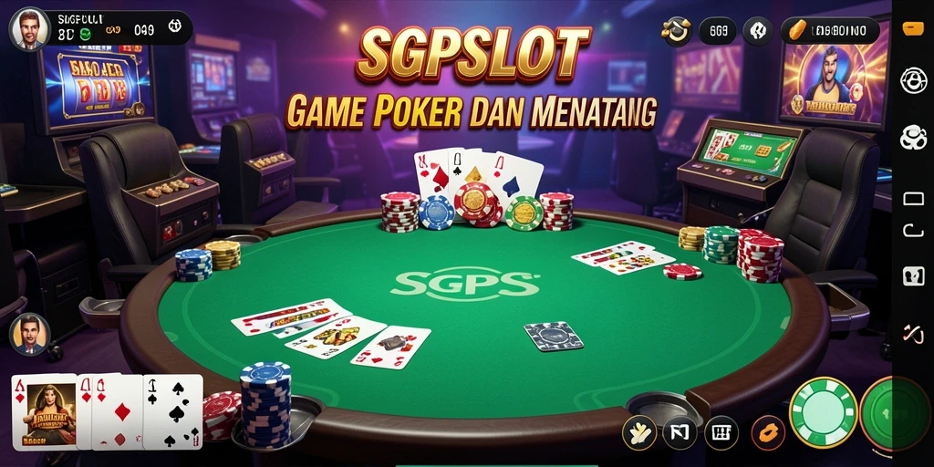Tampilan permainan Poker di SGPSLOT yang menarik dan seru.