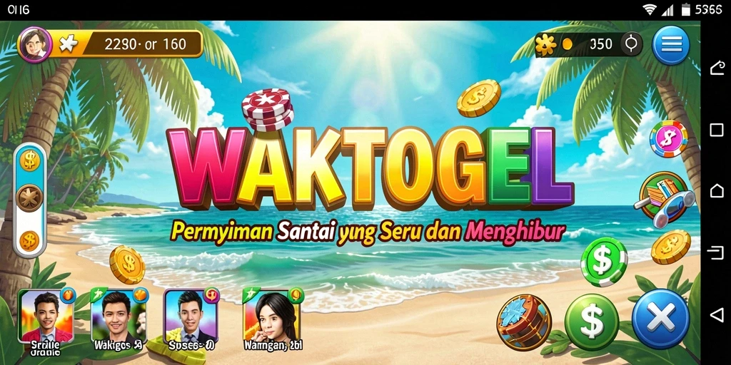 Tampilan gameplay WAKTOGEL yang seru dan interaktif.