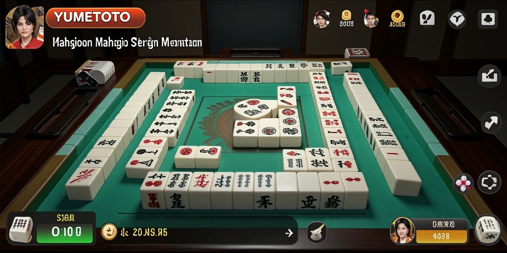 Tampilan gameplay Mahjong menarik di YUMETOTO.